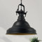 bamyum Ulmete Hängelampe Metall Ø30cm, Vintage Hängelampe Küche, Küchenlampe Hängend E27, Hängelampe Schwarz Metall, Hängelampe Esstisch Wohnzimmer Lampe, Küchenlampe Hängend, Pendelleuchte Schwarz