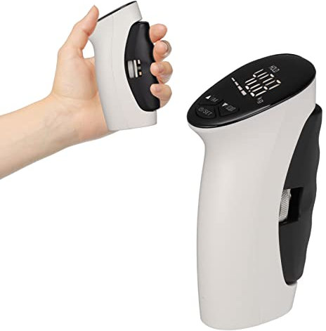ZJchao Digitaler Hand-Kraftmesser/Dynamometer, Elektronisches Handdynamometer LED-Anzeige Präzise Einstellbarer Griffabstand Digitales Handkraft Dynamometer, Automatische Erfassung der Griffkraft