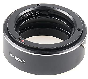 Hersmay MD a EOS RF Lens Adapter Ring per Minolta MD Mount Lens Compatibile con Canon EOS R RP R5 R6 RF Mount Mirrorless Camera