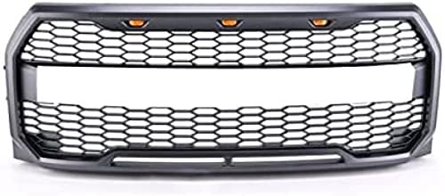 SAIQIAN Auto-Kühlergrill Ersatzteil ABS Frontstoßstange Kühlergrill W LED für Fo-rd für F150 für Ra-ptor 2015-2017 Autoteile Grill Grill