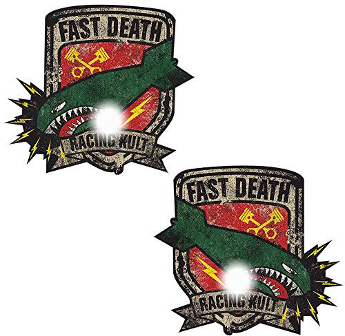 RACING KULT Aufkleber Sticker Set Fast Death (24cm x 30cm jeder Aufkleber im Set)