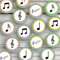 Musical Music Notes Cupcake Toppers Pre Cut Edible Icing Cake Decoration x 20