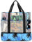 UYLIA Large Tote Mesh Beach Bag with Cooler for Women Men, Durable 8 Pockets Sandproof Waterproof Foldable for Pool Swimming and Travel Daily Use (Coconut Tree)