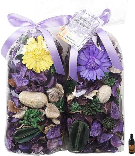 Qingbei Rina Lila Potpourri Duft, Lavendel Potpourri Deko, Floral Pot pourri Blume D'ekorative Vase Füller, Schüssel Füller,Home Frangrance Sachets 280g