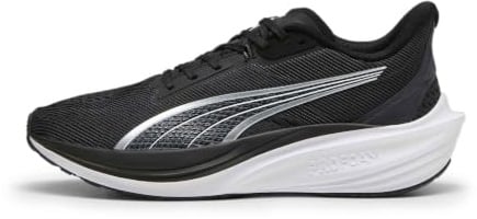 Puma Unisex Adults Darter PRO Road Running Shoe, Puma Black-Puma White, 38.5 EU