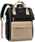 LOVEVOOK Laptop Backpack for Women, 17 Inch Work Teacher Nurse Bag, Black & Khaki-a, 17.3 inches