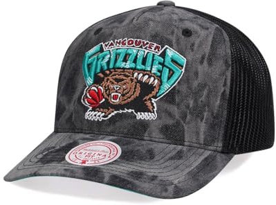 Mitchell & Ness Vancouver Grizzlies Burnt Ends Black Trucker Snapback Cap