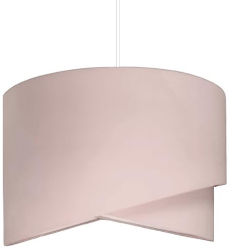 youngDECO® TULPE Lampenschirm Hängelampe Ø38 cm - Pendelleuchte Beige - Hängeleuchte aus Baumwollstoff 2xE27 - Lampe Schlafzimmer, Wohnzimmer, Kinderzimmer und Büro (Ohne Glühbirne)