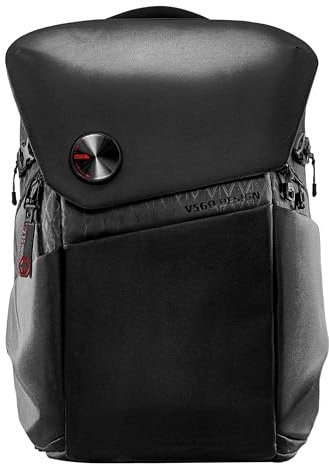 VSGO Camera Backpack 25L Camera bags for photographers Large Capacity Camera Case, 17.3 Laptop Compartment Compatible for Canon/Nikon/Sony/DJI Mavic Drone Backpack