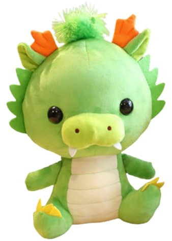 Amosfun Drachenpuppen- ausgestopfter Drache chinesisches neujahr deko chinesische neujahrsdekoration Maskottchen-Drachenpuppe Entzückende Plüsch-Drachenpuppe Füllung Plüschtier Modell