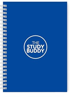 Hausaufgaben- & Studienplaner - A5-Format mit 106 Seiten dickem 90 g/m² Papier - genug Platz für 52 Wochen Studium, mit praktischem Stundenplan und Periodensystem als Referenz (blau)