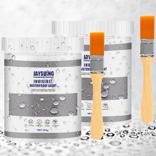 600g Sellador Invisible Impermeable, Agente Aislante Transparente, Waterproof Insulating Sealant, Waterproof Anti-Leakage Agent, Sellado Impermeable Para Interior y Exterior Grietas, Con Cepillo
