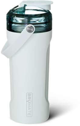 BrüMate MultiShaker Mixer-Shaker-Flasche, 100 % auslaufsicherer, isolierter Edelstahl, der perfekte Shaker-Becher, Protein-Shaker-Flasche und Pre-Workout-Flasche für das Fitnessstudio, 750 ml (blaue