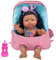 AMETUS Black Baby Doll Backpack Carrier, 10 inch American African Dolls, Toddlers Backpack for Girls 2-4 Year Old, Kids Birthday Gifts Idea, Backpack for Baby Doll Accessories Storage, pink a03