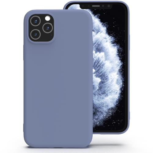 Zuvirelx Silikon Hülle für iPhone 11 Pro - Grau | Dünne, Rutschfest, Weiches Griff, Minimalistisch, Taschenpassend, Stoßfest Handyhülle