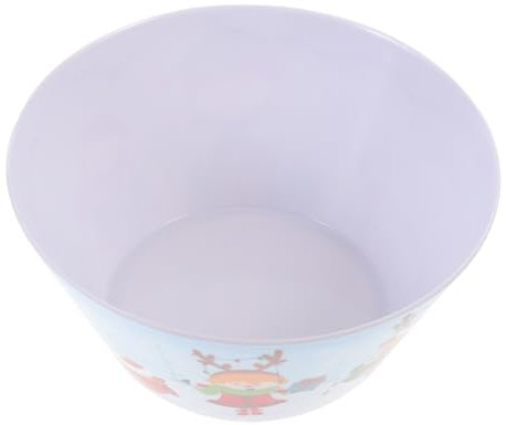 FUNOMOCYA 1 Stk Weihnachtsschale aus Keramik Geschirr weihnachts party Servierschüssel aus Keramik Futternapf Snackbehälter Salatschüssel festliche Schale große Schüssel Melamin rot