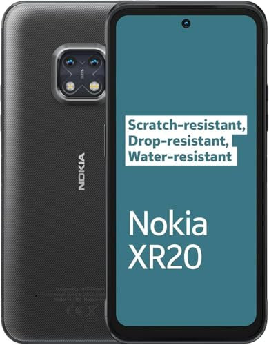 Nokia XR20 16,9 cm (6,67 Zoll) Dual-SIM, Android 11, 5G, USB Typ C, 6 GB, 128 GB, 4630 mAh, Grau