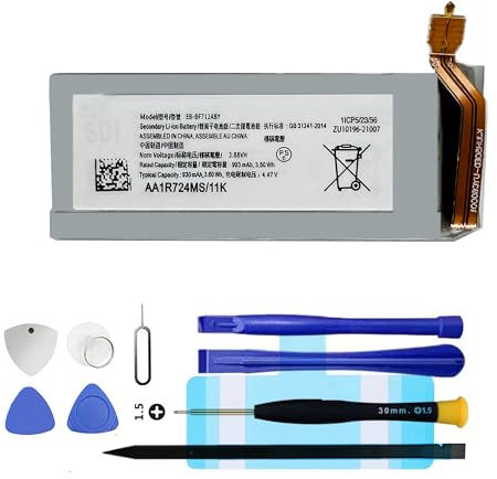 Vvuilsty EB-BF712ABY Replacement Battery for Galaxy Z Flip 3 5G Battery, Rechargeable 0 Cycle Battery Compatible with Samsung Galaxy Z Flip 3 5G SM-F711U SM-F711W with Repair Tool Kits