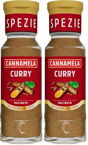 Cannamela, Linea Maxi Oro, Curry Powder, Confezione da 80g, Mix di Spezie Essiccate, Insaporitore per Piatti dal Sapore Intenso e Deciso