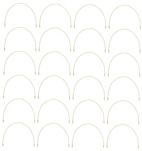 GARVALON Weihnachtskugel Aufhänger Goldene Schnappverschluss Saiten 20cm Für Weihnachtsdeko Hängeseile Mit Abnehmbarem Verschluss 200 Stück