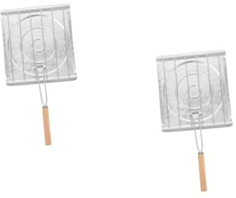 BESTOYARD 2 Pz Griglia Rete Ombreggiante Interna Rete Ombreggiante per Esterni Macchina per Barbecue All'aperto Rete Ombreggiante Decorativa Cordino da Cintura Rete Mimetica di Legno Silver