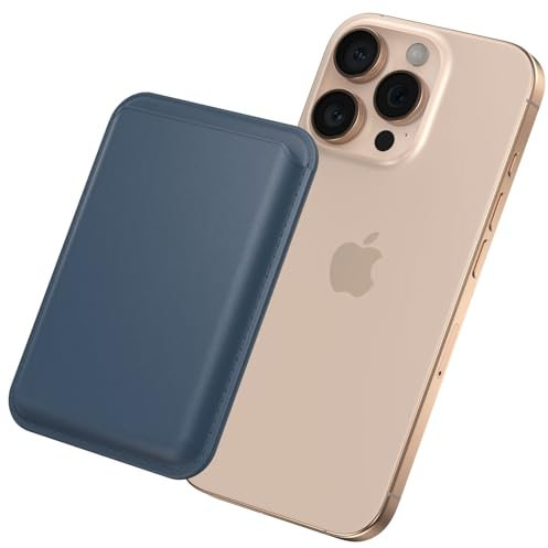 Yisica MagSafe Wallet Magnetic Card Holder, Premium Vegan Leather Phone Wallet for Phone Card Holder for iPhone 16 Plus Pro Max 15 14 13 12 Series