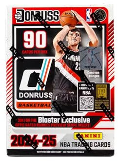 2024/25 Panini Donruss Basketball, 6er-Pack, Hobby-Blaster-Sammelkartenbox (Hobby Blaster, exklusive Optikbewertung, Rookies Vorschau-Zielfernrohr-Einsätze)