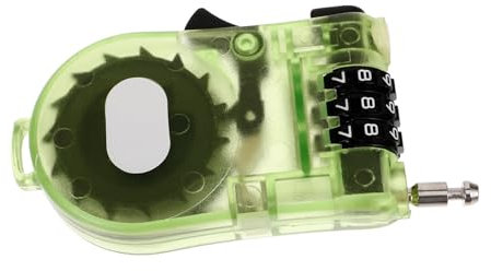 Milisten Versatile Bike Gear Lock Plastic Cable Lock for Snowboard Ski Scooter Safety