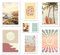 ARTFAVES® Poster Set - Summer Trip - mehrteilige Wanddeko Wohnzimmer & Schlafzimmer - 8 moderne Wandbilder sommer, bunt, meer, pastell, strand, roadtrip, sonne, surfing - ohne Bilderrahmen