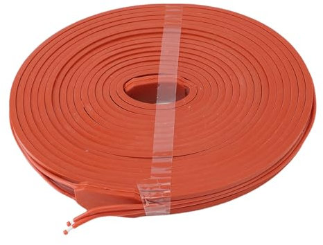 Hyuduo Cable de Calentamiento de Tubería 15x5000 Mm Nichrome NiMed Silicona Tubo Tip Tip Tip Tape Heal Water Probation para la Protección de Congelación de la Tubería Mantiene el Agua