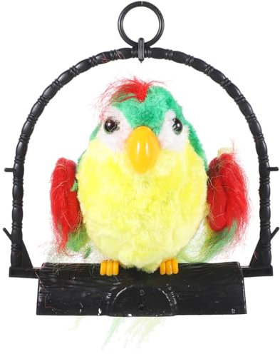 FRCOLOR Loro Parlante Eléctrico Grabación para Niños Juguete Educativo Juguete de Aprendizaje para Decoración y Entretenimiento de Cumpleaños