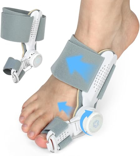 Fefod Bunion Corrector Big Toe Straightener for Women & Men, Adjustable Bunion Splint, Toe Separator for Big Toe Relief Bunion Splints Hammer Toe Straightener, Day Night Support, Left and Right Feet