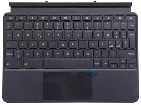 Cover con Tastiera Dock per Tablet da 10,1 Pollici per Lenovo IdeaPad Duet Chromebook CT-X636F Italia IT