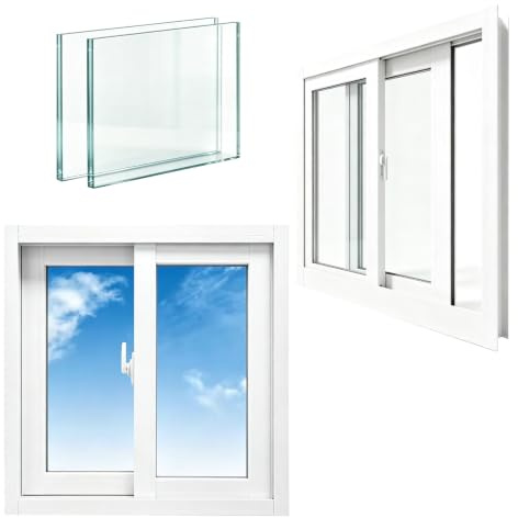 Fenêtre Coulissante Blanche, Fenêtre De Sous-sol De Remplacement De Fenêtre