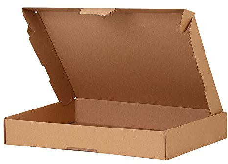 A&G-heute 50 Stück Maxibriefkartons Versandkarton | 319 x 225 x 50 mm | Umweltfreundlicher DIN A4 Karton | Leicht faltbar | 2kg Belastbar Stabil | Sicherer Versand
