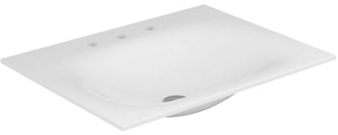 Keuco Varicor-Waschtisch Edition 11 31270, mit 3 Loch Bohrung, weiß, 1050 mm, 31270701003