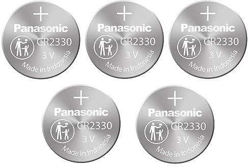 Panasonic Panasonic CR2330 Lithium-Batterie, 3 V, 1 Packung (5 Stück) Einwegbatterien