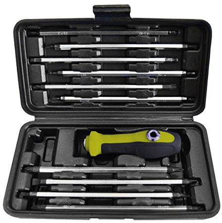 JBM 53010 - Pack de 11 destornilladores con mango intercambiable en estuche