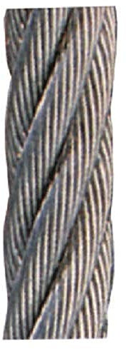 Vigor Câble Acier Inoxydable 49 Fils Rouleaux 10 m, diamètre 3 mm