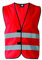 KORNTEX Warnweste mit Klettverschluss Dortmund - Sicherheitsweste Pannenweste – EN 17353 zertifiziert, 360° Reflexstreifen, M, rot, stark reflektierend für beste Sichtbarkeit, Unisex