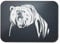 BLAK TEE Angry Grizzly BearMouse Pad 18 x 22 cm in 3 Colours Black