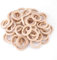 100PCS Naturholz Bastelringe 60mm / 2,36inch Unvollendete Holzschleife Kreis Anhänger Anschlüsse Schmuckherstellung Zubehör