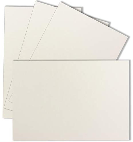 75x Einzelkarten Din A7-10,5 x 7,3 cm - 240 g/m² - Naturweiß (Weiß) - Blanko Mini-Karten ideal für Geschenkanhänger, Namenskarten & Visitenkarten
