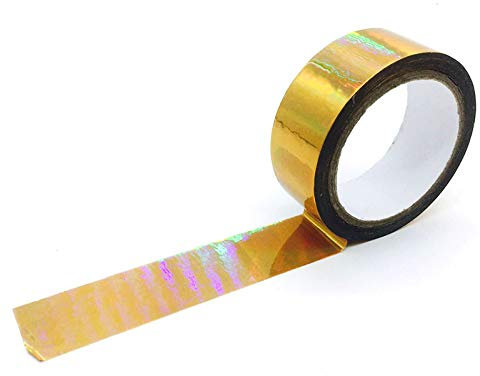 Nastro adesivo olografico riflettente, arcobaleno, colorato iridescente, impermeabile, per artigianato e creazioni fai-da-te