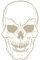 TODO-STENCIL Airbrush-Schablone Totenkopf 028 Außenmaße: 20x30 Innenmaße Design 17 x 27 cm