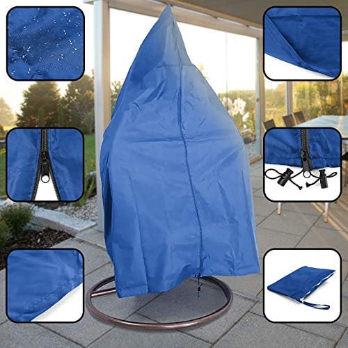 RAMROXX Premium Schutzabdeckung Schutzhülle Cover für Hängesessel Blau 190x100cm