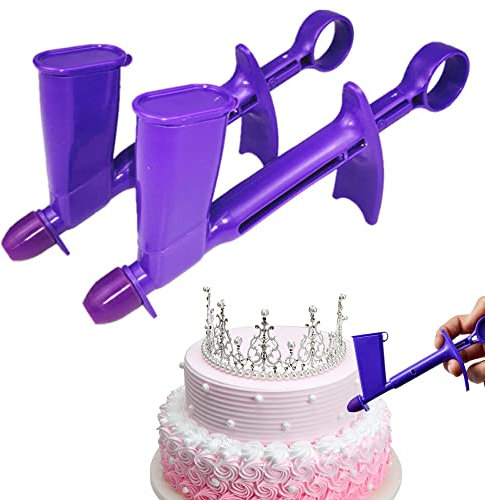 Niuhong 2 Pcs Perlenapplikator Cake Dekorieren Kunststoff Kuchen Werkzeug Zucker Kugeln Deko Cupcake Keksen Creme Ball Applikator Fondant Hausgemacht Pearl Anwendung Applikator Deko Kekse Gebäck
