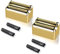 Professionelle Ersatzfolie und -schneider für BaBylissPRO Barberology Doppelfolienrasierer, kompatibel mit BaBylissPRO Barberology FXFS2 Rasierer, Gold, 2 Stück