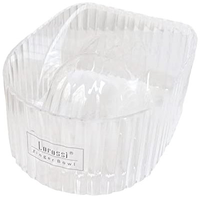 Harilla Compact Nail Soaking Bowl, Shell Shape Comfortable Soak Off Polish Remover for Nail Cleaning Manicure Tool Girls, Clear