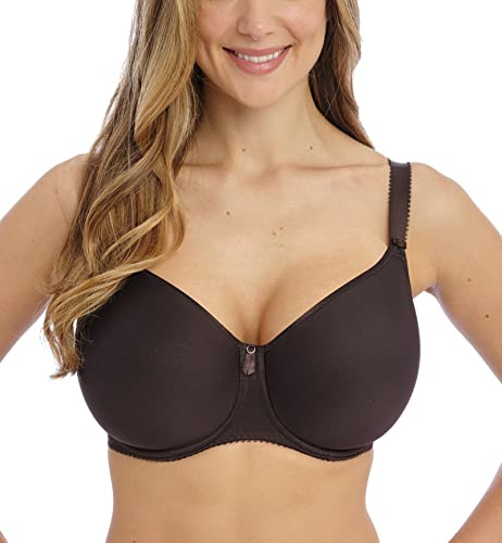 Fantasie Women's Rebecca Essentials Molded Spacer Underwire T-Shirt Bra, Opaque, Chocolate, 36DD